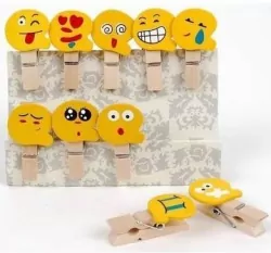 Klamerki ozdobne Shapes 04: Emotikony