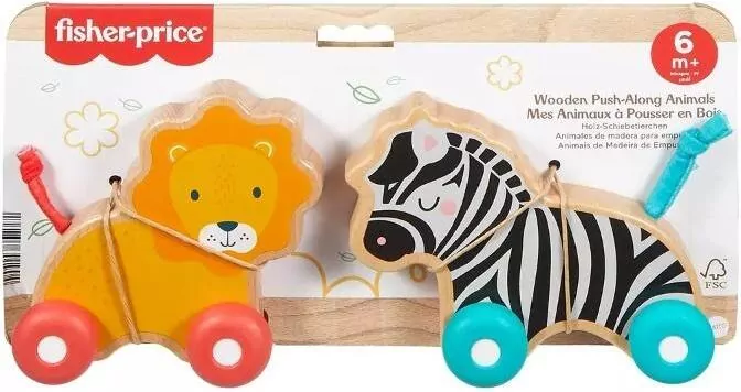 Fisher Price Zwierzątka drewniane do pchania - tantis.pl