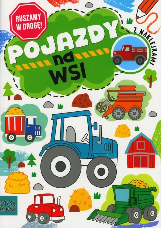Kolorowanka a4 ruszamy w drogę - pojazdy na wsi - tantis.pl