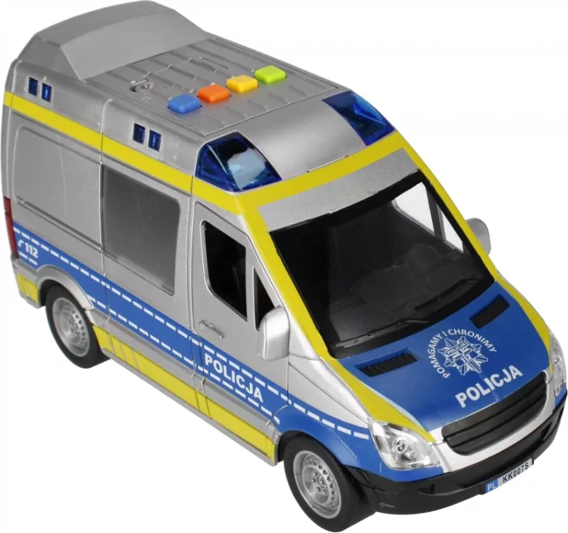 Auto Policja Radiowóz światło/dźwięk - tantis.pl
