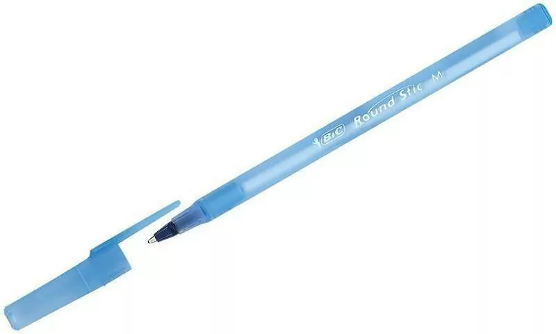 BIC. Długopis Round Stick, niebieski z kodem - tantis.pl