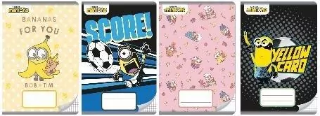 Zeszyt Minionki. A5/16K kratka. 20 sztuk