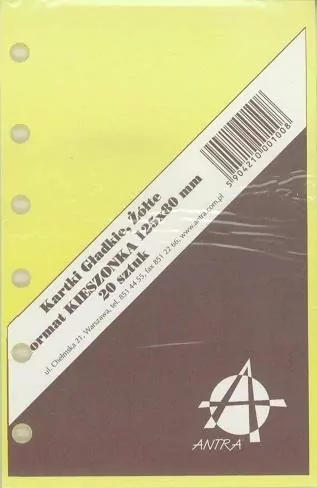 Wkład do organizera K Czysta żółta ANTRA - tantis.pl