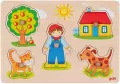 Puzzle z uchwytami Kot, pies i inne zwierzęta - tantis.pl