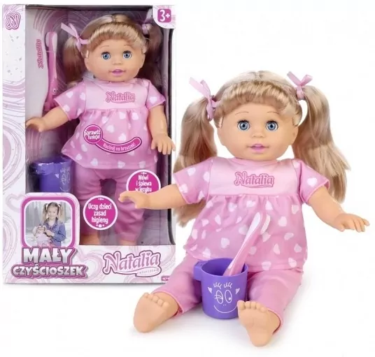 Lalka mały czyścioszek. Natalia. 33cm - tantis.pl