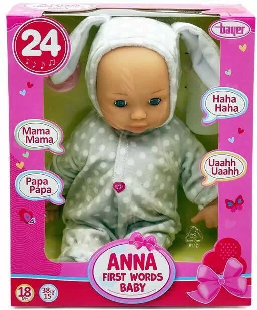 Lalka bobas Anna Pierwsze słowa 38 cm - tantis.pl