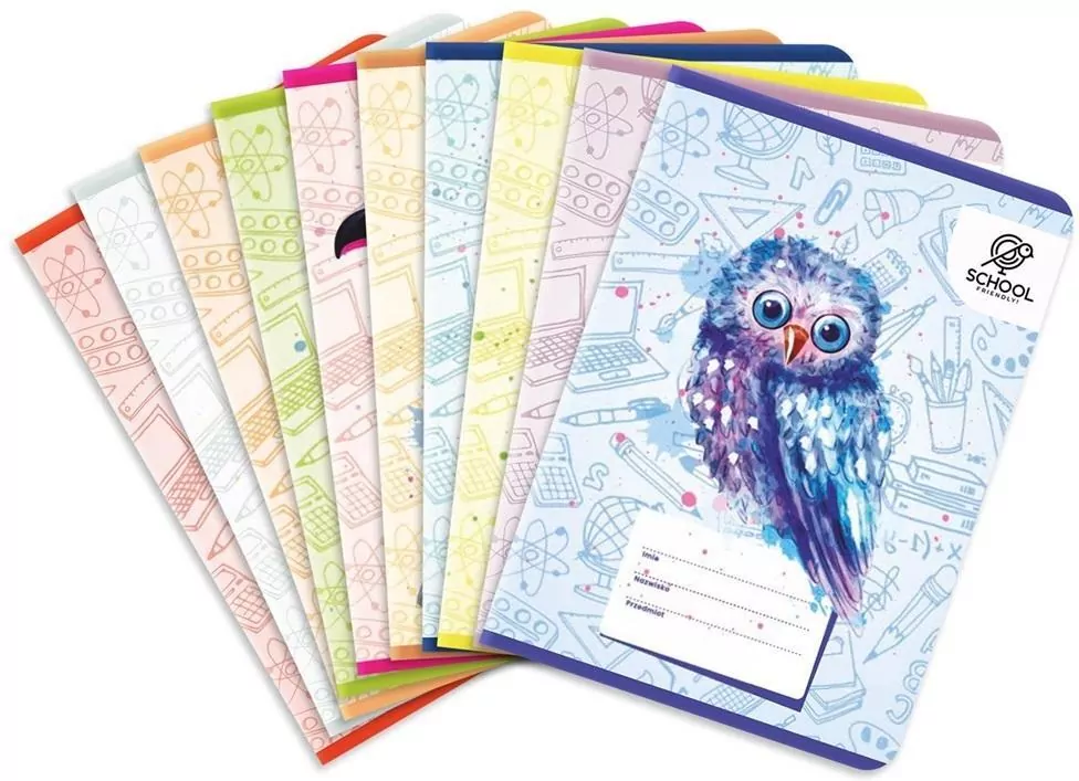 Zeszyt Puffy Birds. A5/64K kratka. 10 sztuk - tantis.pl