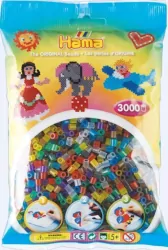 Hama Midi Koraliki w woreczku 3000 przezroczyste