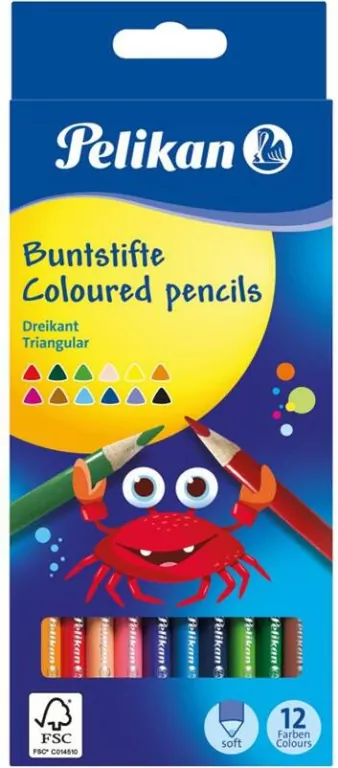 Kredki dwustronne 12 sztuk - tantis.pl