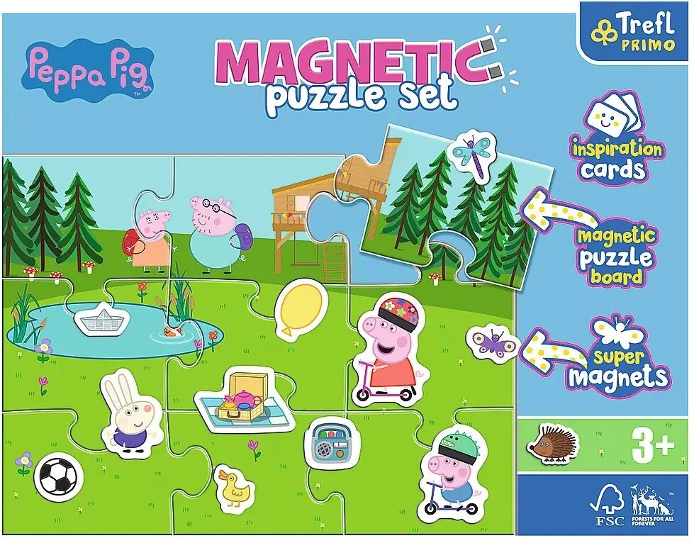 Trefl. Puzzle magnetyczne. Zabawy Peppy - tantis.pl
