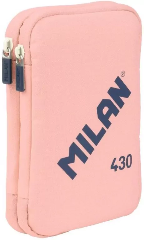 Piórnik 2 poz. z wyposaż. 430 1918 różowy MILAN - tantis.pl