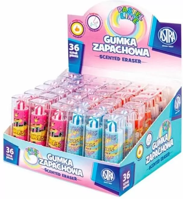 Gumka zapachowa. Szminka, 36 sztuk - tantis.pl