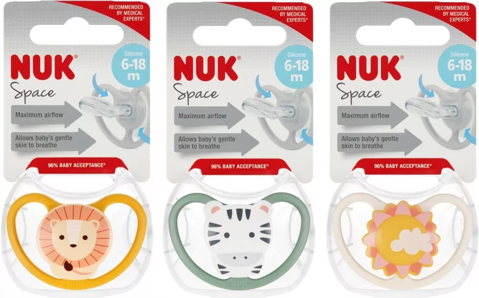 NUK. Space. Smoczek 6-18 miesięcy. Mix - tantis.pl