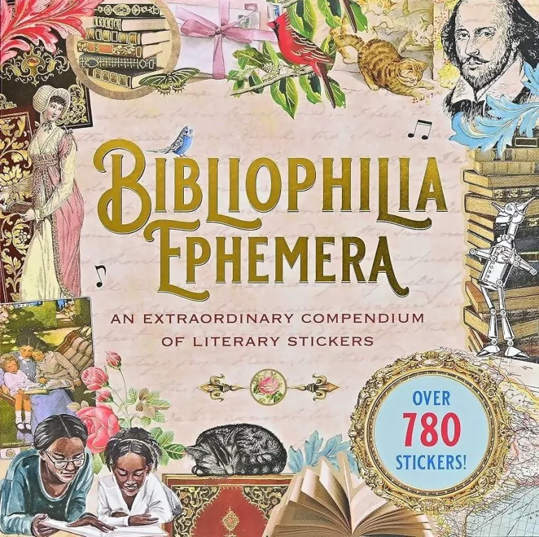 Książka z naklejkami 780szt - Bibliophilia Ephemer - tantis.pl