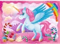 Jednorożce i magia. Puzzle 4w1 - tantis.pl