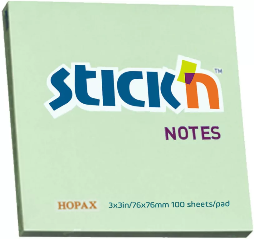 Notes samoprzylepny, pastelowy zielony - tantis.pl