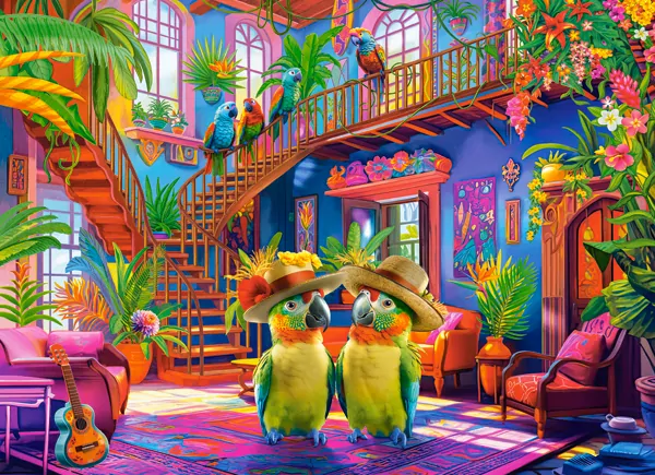 Castor. Puzzle 200. Parrots in Paradise - tantis.pl