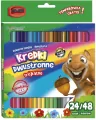 Kredki trójkątne dwustronne 24/48 kolory - tantis.pl