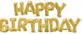 Balon foliowy Happy Birthday złoty - tantis.pl