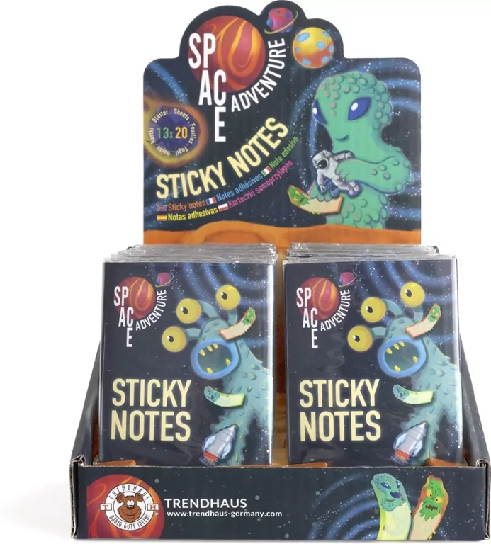 Karteczki samoprzylepne w organizerze. Space Adventure - tantis.pl