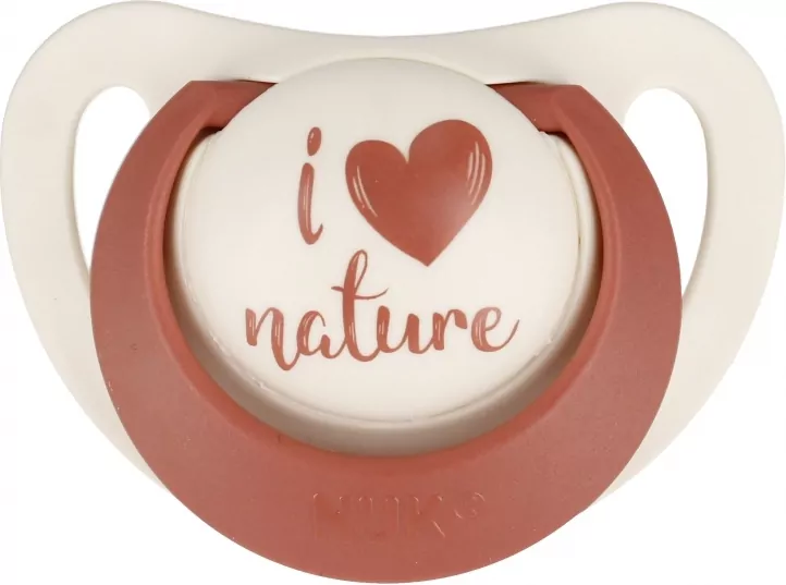 NUK. For Nature. Smoczki. 6-18 miesięcy. Czerwony i biały - tantis.pl