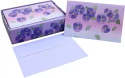 Karnety Mini Akwarelowe Fiołki