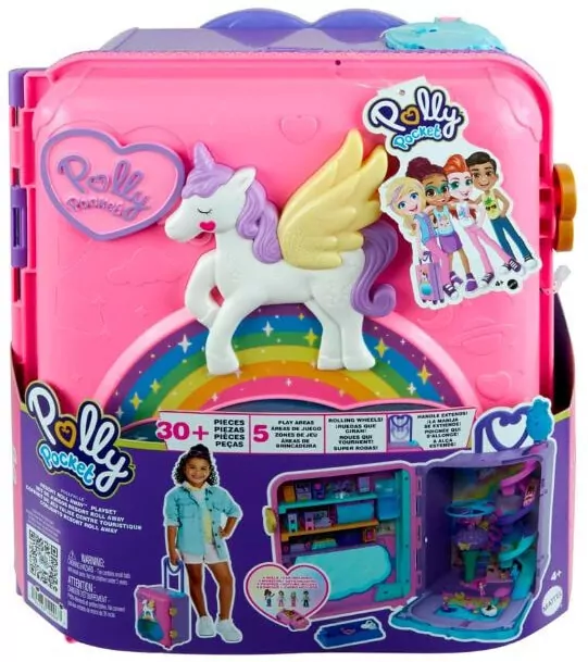 Polly Pocket. Zestaw Walizka wakacyjny kuror HKV43 - tantis.pl