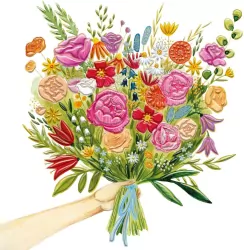 Karnet KW Pęk Kwiatów