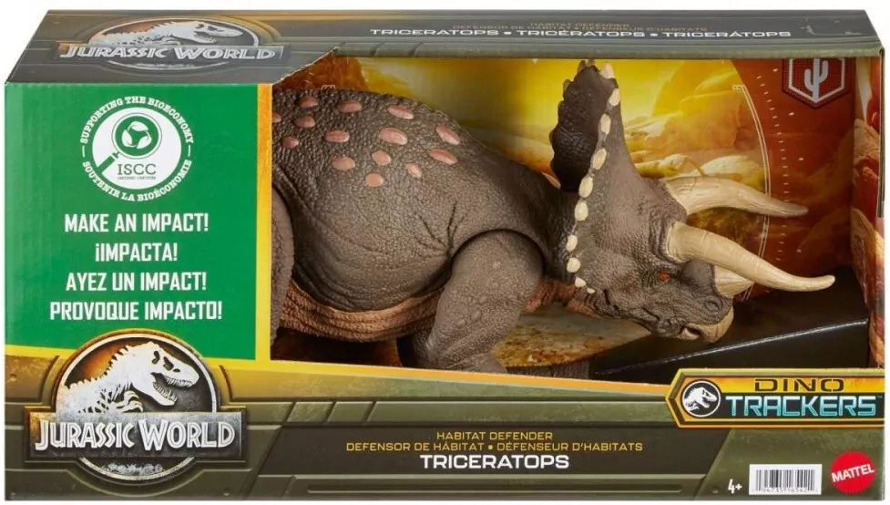 Figurka Jurassic World Eko Triceratops Obrońca Środowiska - tantis.pl