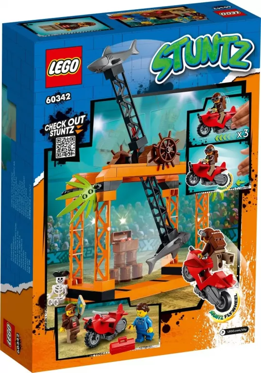 LEGO® City Stunt. Wyzwanie kaskaderskie: atak rekina. 60342 - tantis.pl