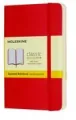 Notes Classic 9x14 kratka - czerwony MOLESKINE - tantis.pl