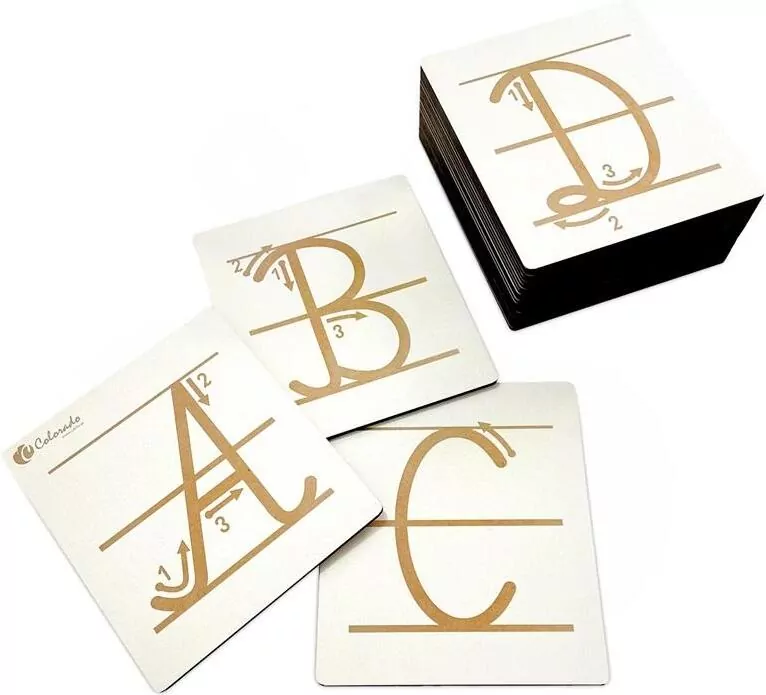 Alfabet do nauki pisania. Duże litery - tantis.pl