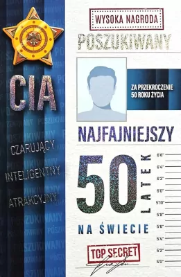 Karnet Urodziny 50 męskie poszukiwany