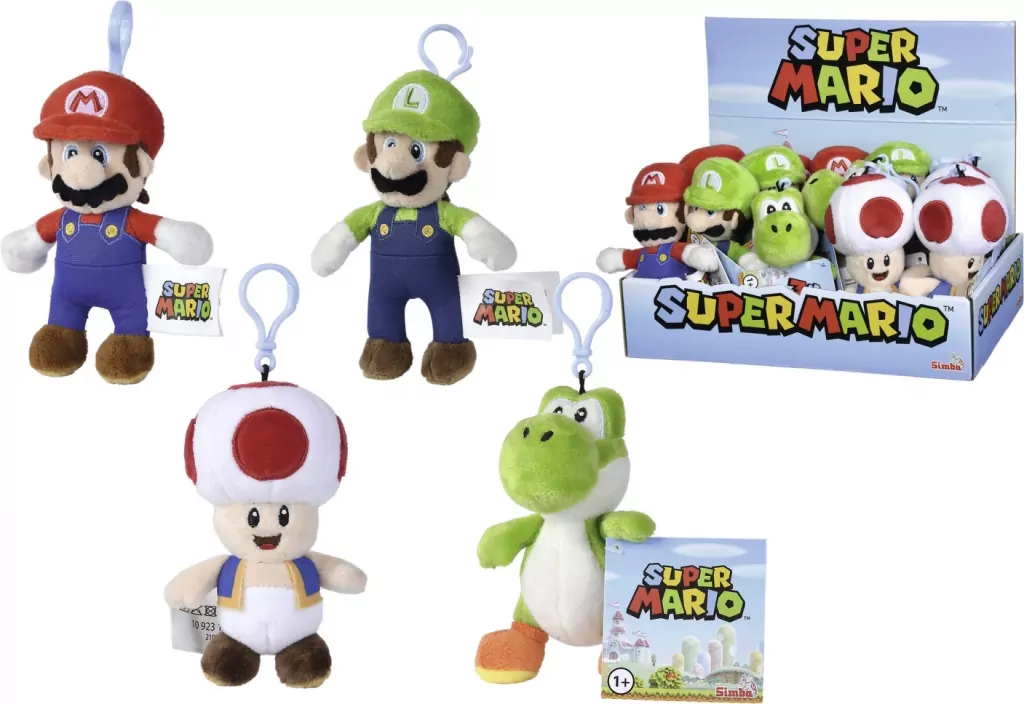 Super Mario Breloki pluszowe 4 rodzaje - tantis.pl
