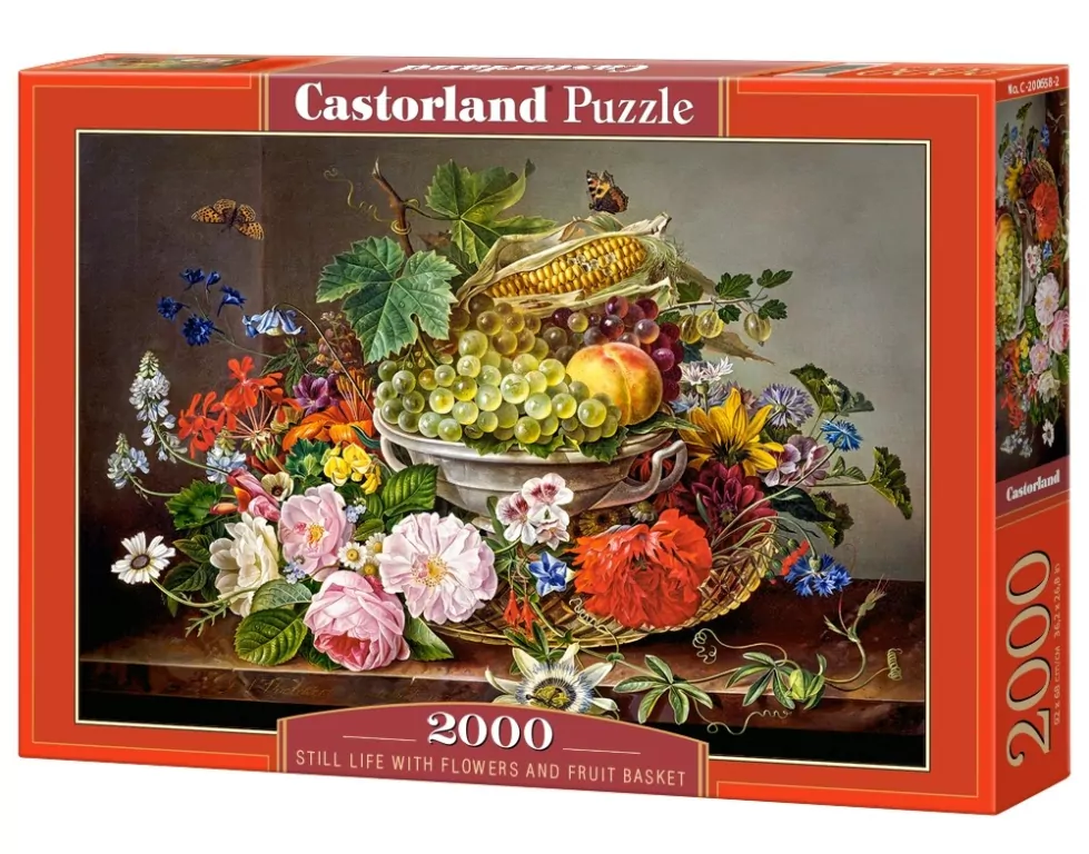 Puzzle 2000. Koszyk owoców i kwiatów - tantis.pl