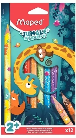 Kredki Jumbo Jungle Fever świecowe MAPED - tantis.pl