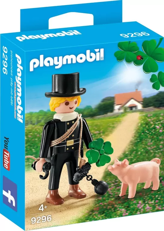 Playmobil Kominiarz z koniczynką i świnką 9296 - tantis.pl