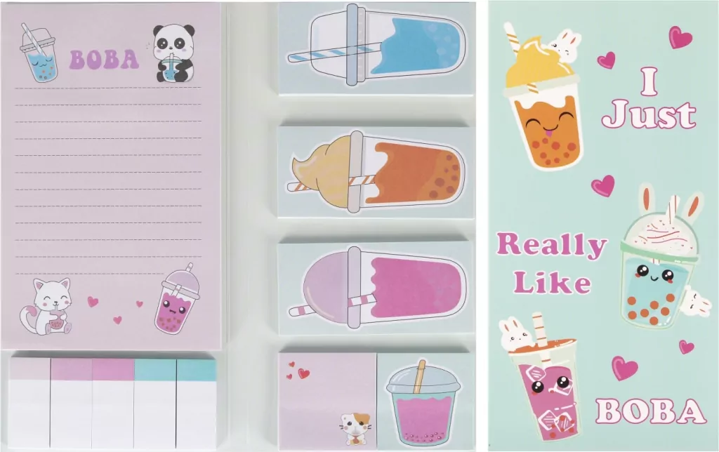 NOTES ZAKLADKI IND 200X100 BUBBLE TEA STK 24/96 - tantis.pl