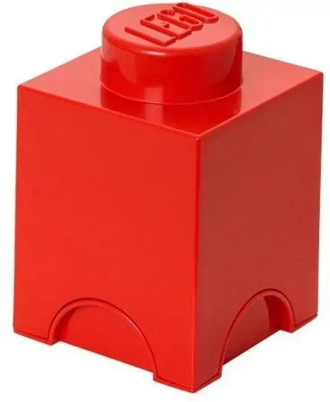 LEGO(R) pojemnik klocek jedynka czerwony - tantis.pl