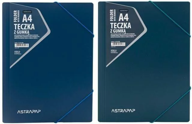 Teczka z gumką A4 PP mix kolorów ASTRA - tantis.pl