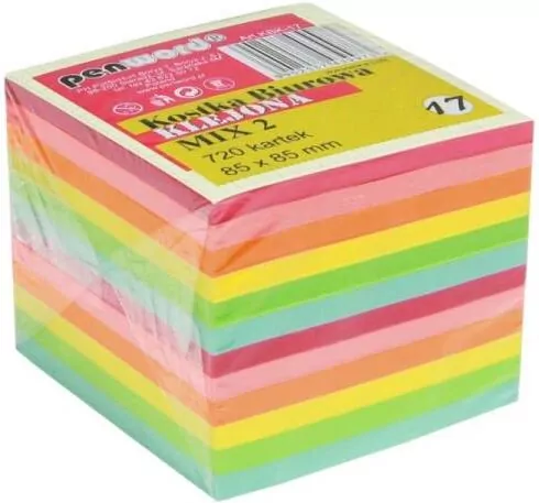 Kostka biurowa mix 85x85x70mm 720K - tantis.pl