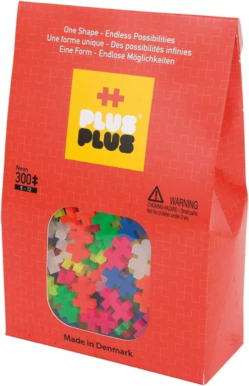 Klocki Plus-Plus Neonowe 300 elementów - tantis.pl