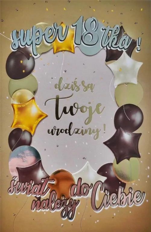 Karnet Urodziny 18 6K - 020 - tantis.pl