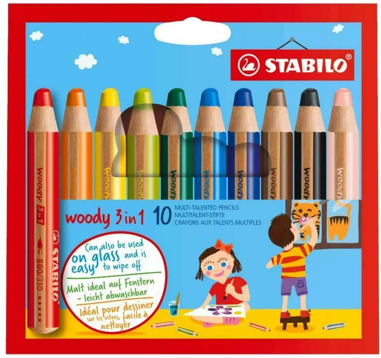 Kredki Woody. 6 kolorów - tantis.pl