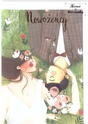 Karnet B6 z kieszonką. Łąka