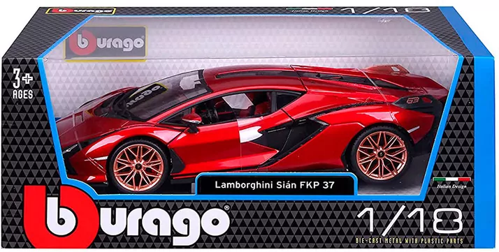 Lamborghini Sian FKP 37 Red 1:18 - tantis.pl