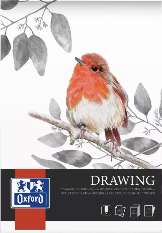 Blok artystyczny rysunkowy A3/25K 200g klejony - tantis.pl