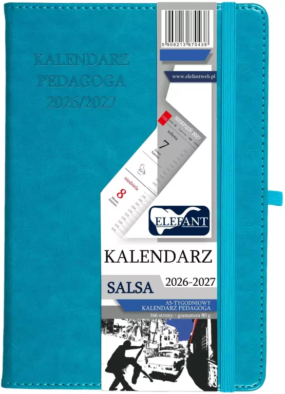 Kalendarz nauczyciela 2026/27 A5 tyg. turkusowy - tantis.pl
