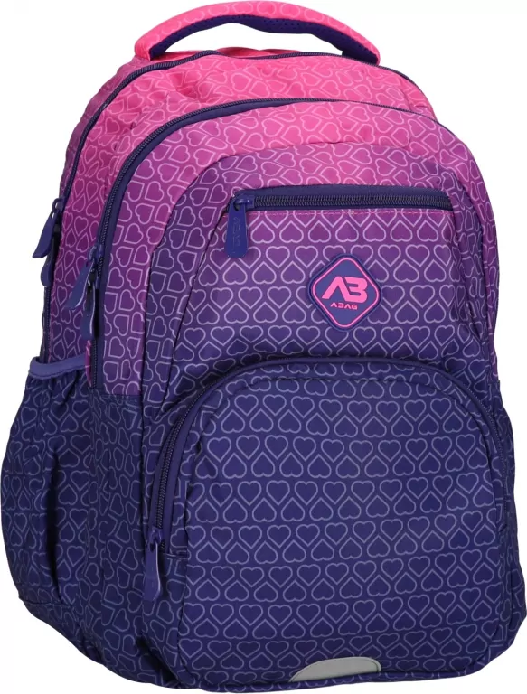 Plecak 3-komorowy Hexagon Pink Ombre Astra - tantis.pl