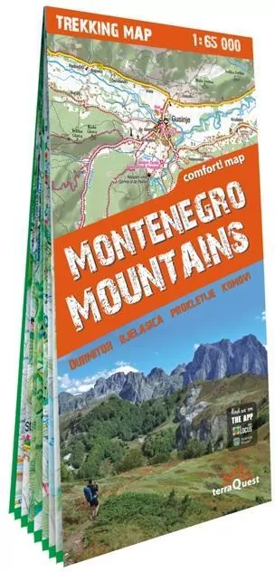 Góry Czarnogóry Mapa trekkingowa 1:65 000 - tantis.pl